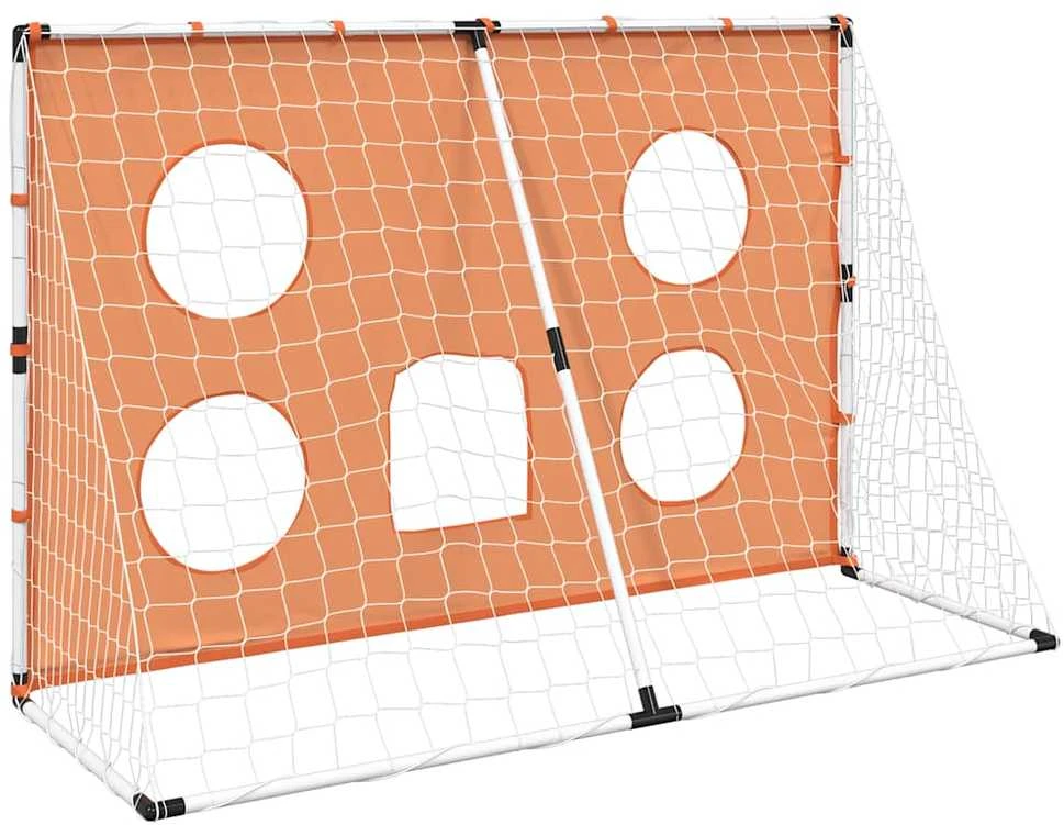 Vaikiški futbolo vartai su taikiniu ir kamuoliu, 182x62x118cm