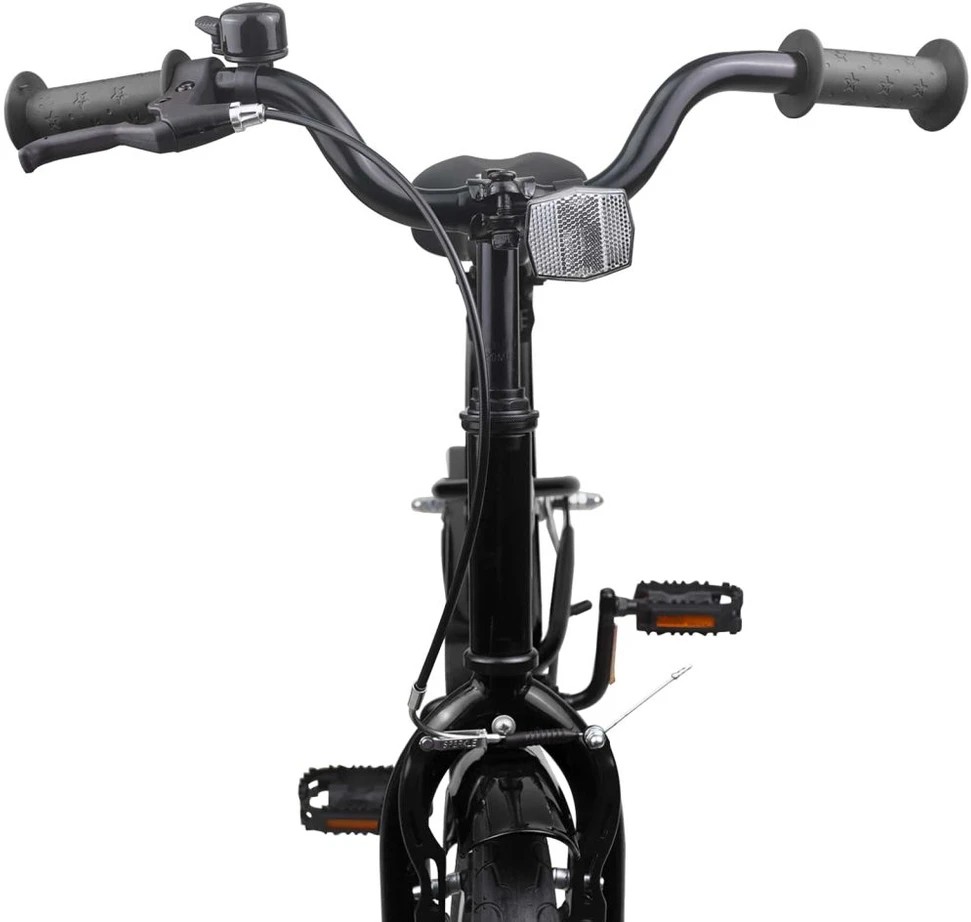 Vaikų Dviratis 18 Colių 5–7 metų vaikams Juoda