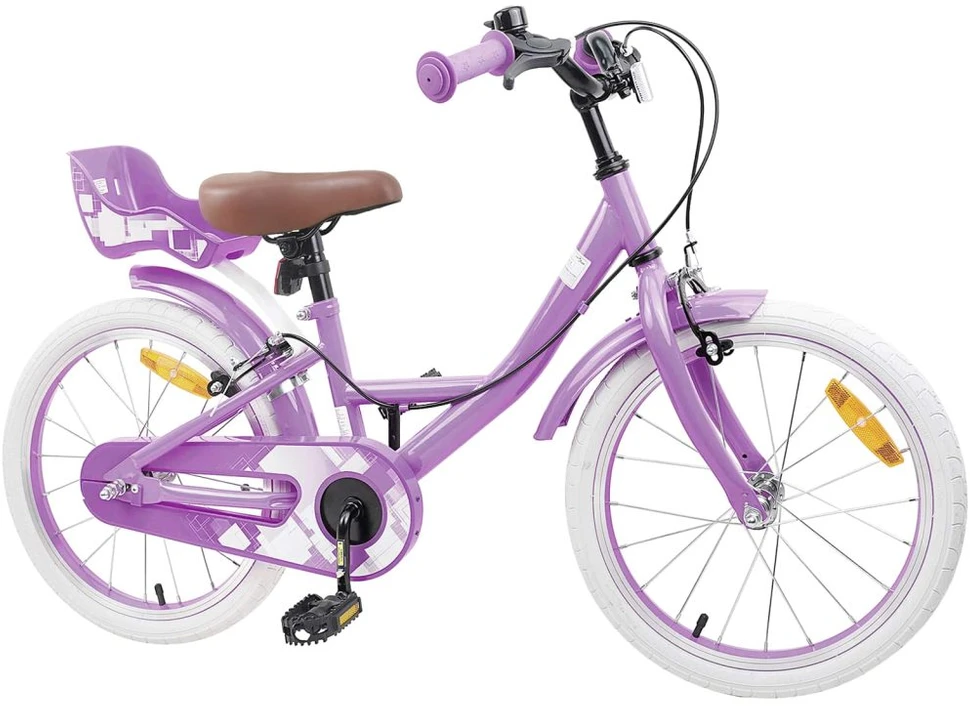 Vaikų Dviratis 18 Colių 5–7 metų vaikams Violetinė