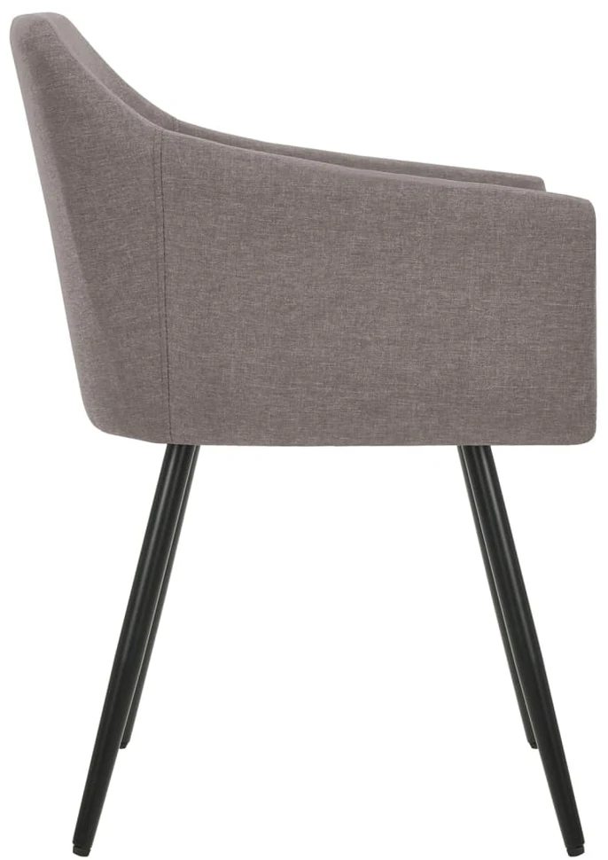 Valgomojo kėdės, 4vnt., taupe spalvos, audinys