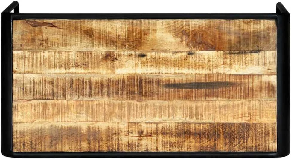 Valgomojo stalas, 118x60x76cm, neapdorotas mango masyvas