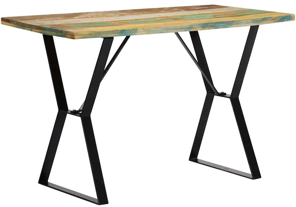 Valgomojo stalas, 120x60x76 cm, perdirbtos medienos masyvas