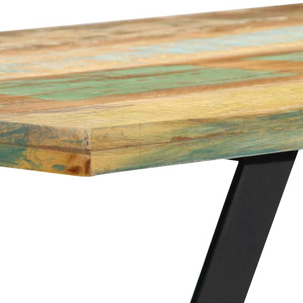Valgomojo stalas, 120x60x76 cm, perdirbtos medienos masyvas