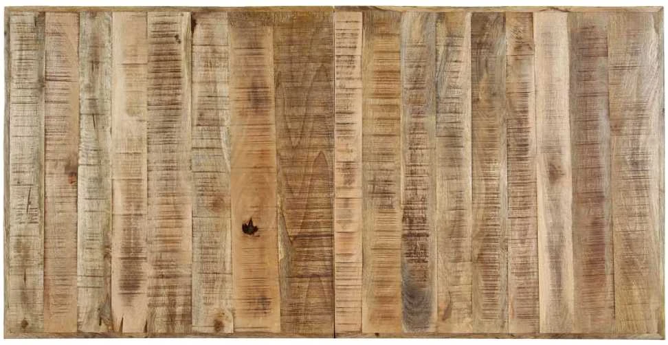 Valgomojo stalas, 140x70x75cm, neapdorotas mango med. masyvas