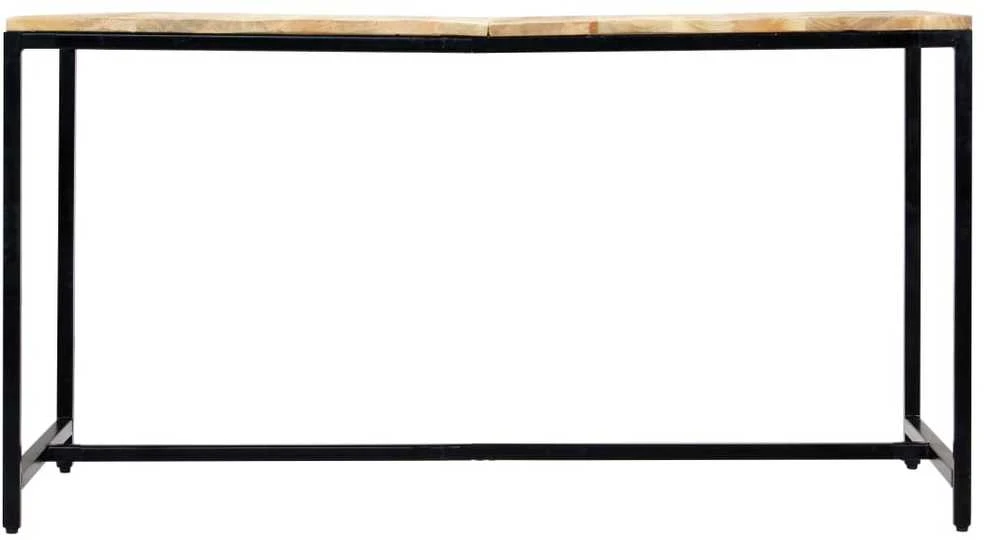 Valgomojo stalas, 140x70x75cm, neapdorotos mango med. masyvas