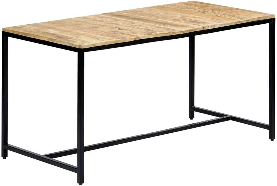 Valgomojo stalas, 140x70x75cm, neapdorotos mango med. masyvas