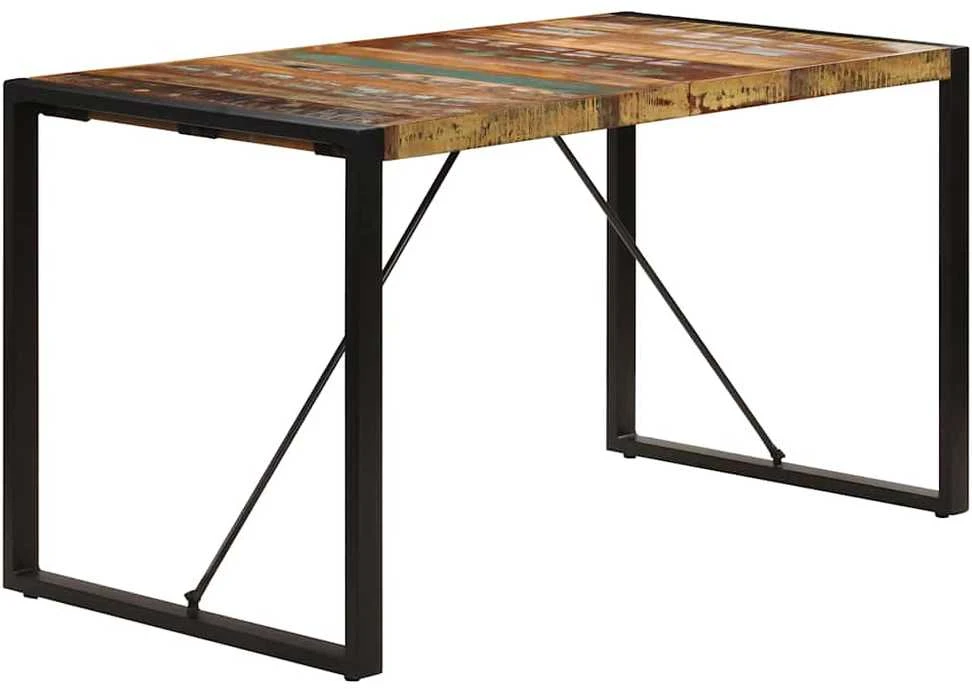 Valgomojo stalas, 140x70x75cm, perdirbtos medienos masyvas