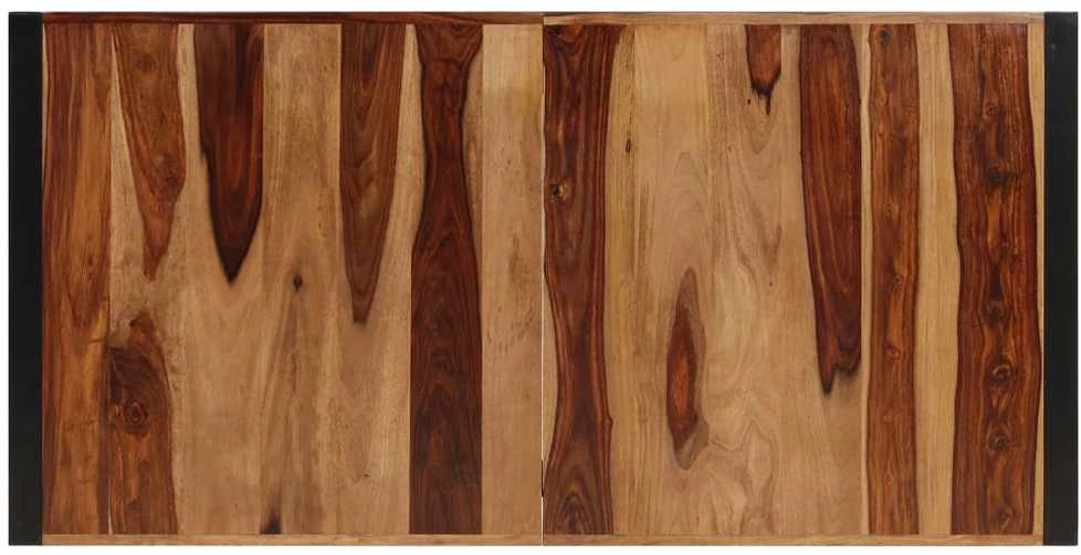 Valgomojo stalas, 140x70x75cm, rausv. dalb. medienos masyvas