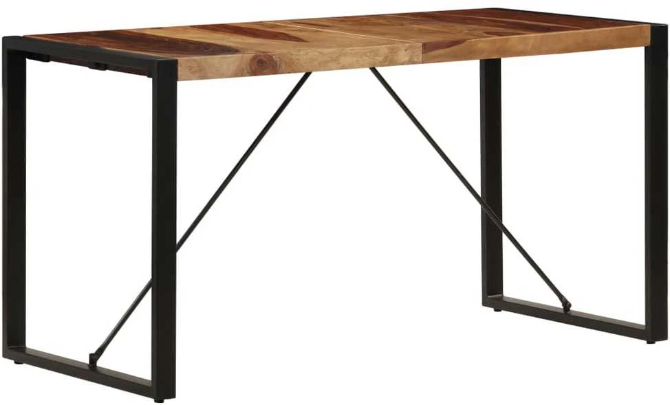 Valgomojo stalas, 140x70x75cm, rausv. dalb. medienos masyvas