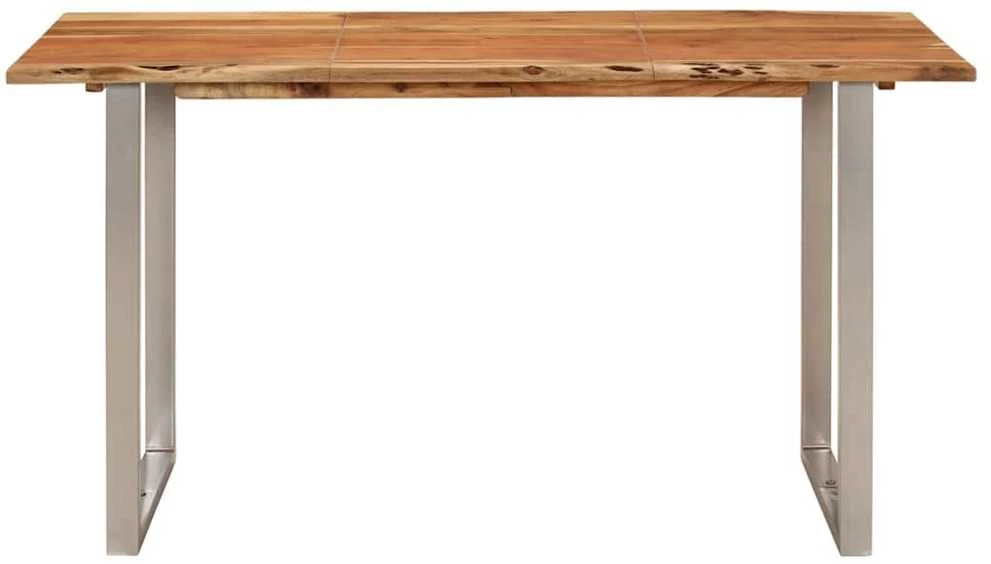 Valgomojo stalas, 140x70x76cm, akacijos medienos masyvas