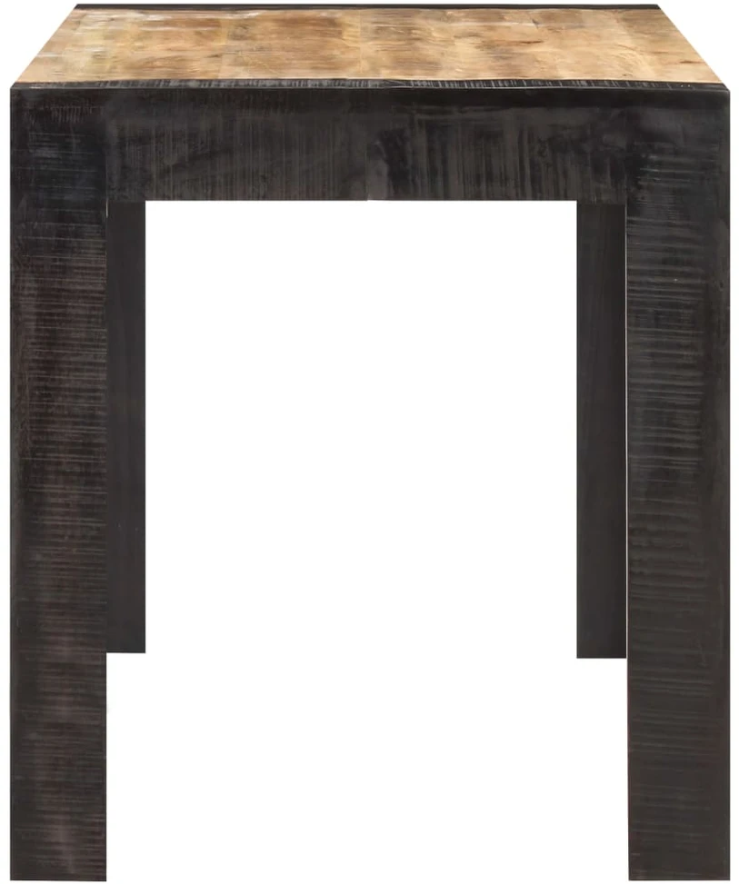 Valgomojo stalas, 140x70x76cm, neapdorota mango mediena