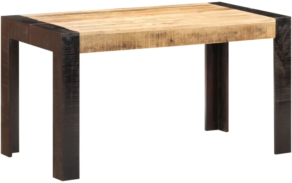 Valgomojo stalas, 140x70x76cm, neapdorota mango mediena