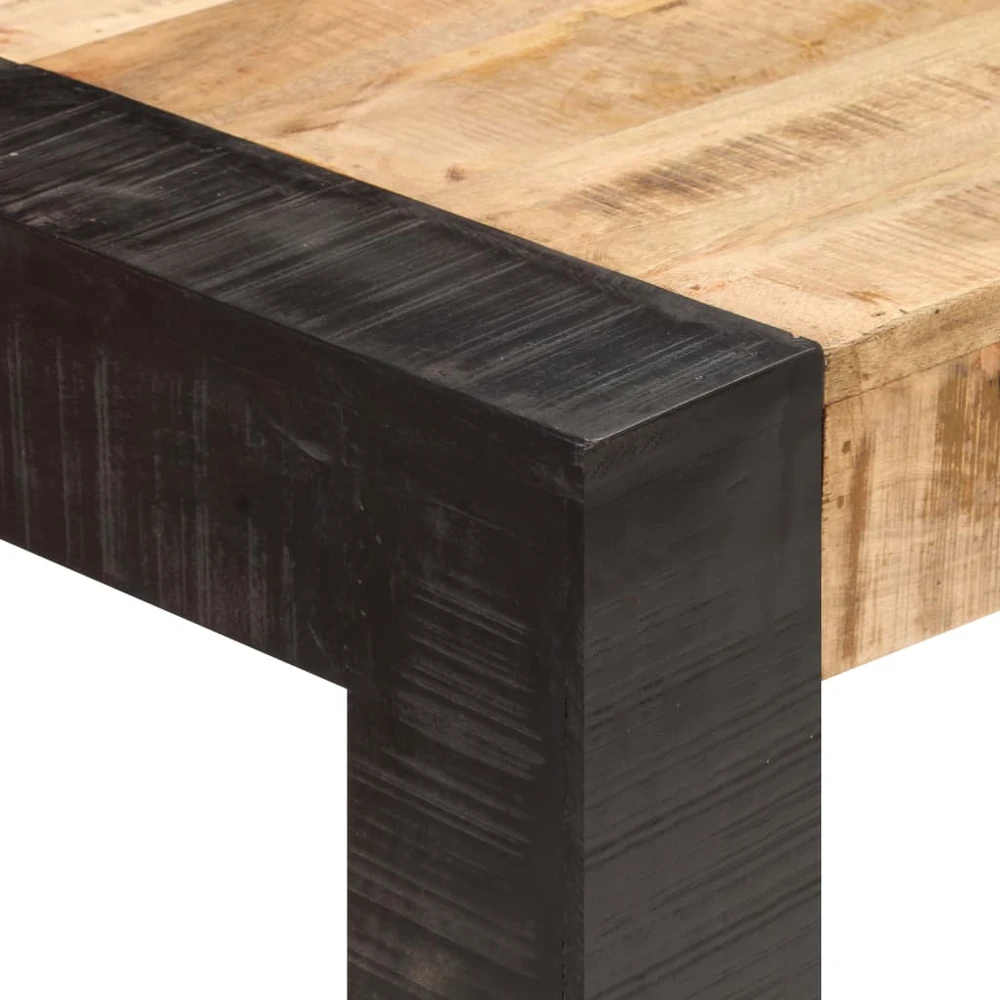 Valgomojo stalas, 140x70x76cm, neapdorota mango mediena