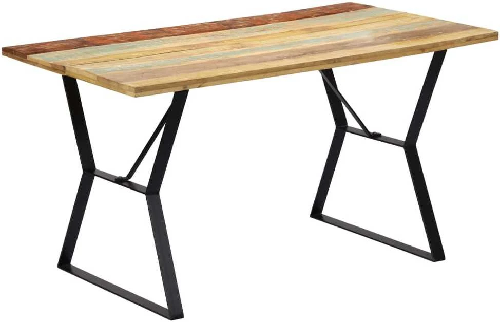Valgomojo stalas, 140x80x76cm, perdirbtos medienos masyvas