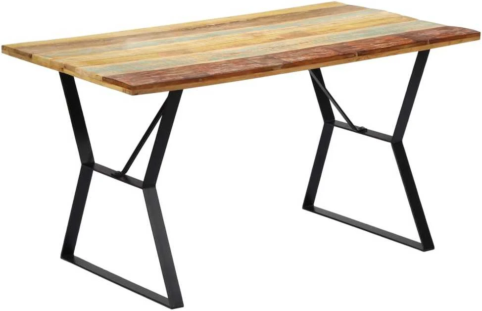 Valgomojo stalas, 140x80x76cm, perdirbtos medienos masyvas
