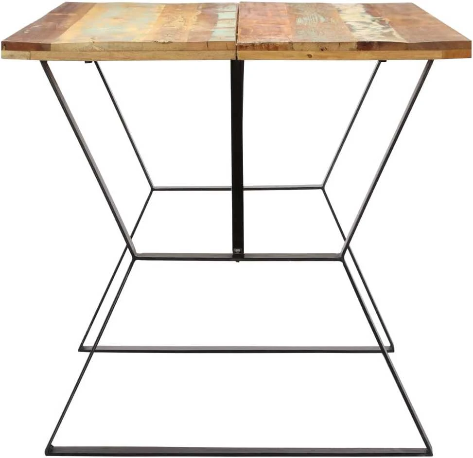 Valgomojo stalas, 140x80x76cm, perdirbtos medienos masyvas