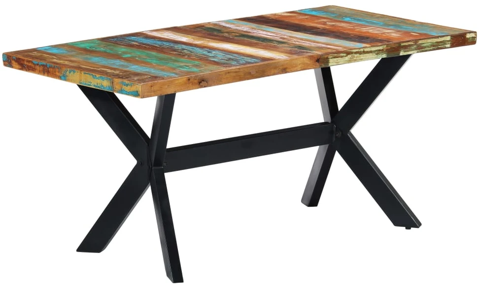 Valgomojo stalas, 160x80x75cm, perdirbtos medienos masyvas