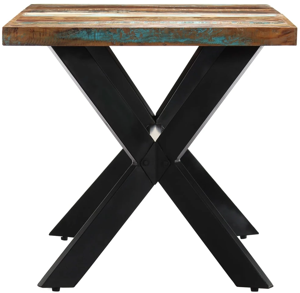 Valgomojo stalas, 160x80x75cm, perdirbtos medienos masyvas