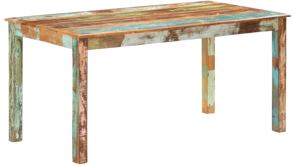Valgomojo stalas, 160x80x76cm, perdirbtos medienos masyvas