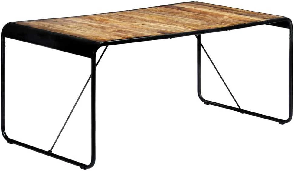 Valgomojo stalas, 180x90x76cm, neapdorotas mango masyvas