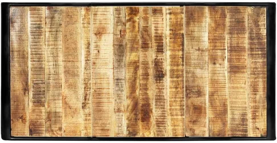 Valgomojo stalas, 180x90x76cm, neapdorotas mango masyvas