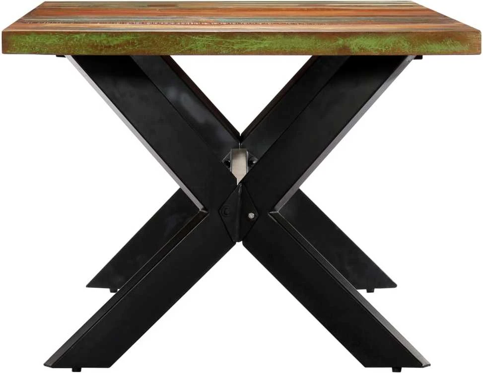 Valgomojo stalas, 200x100x75cm, perdirbtos medienos masyvas