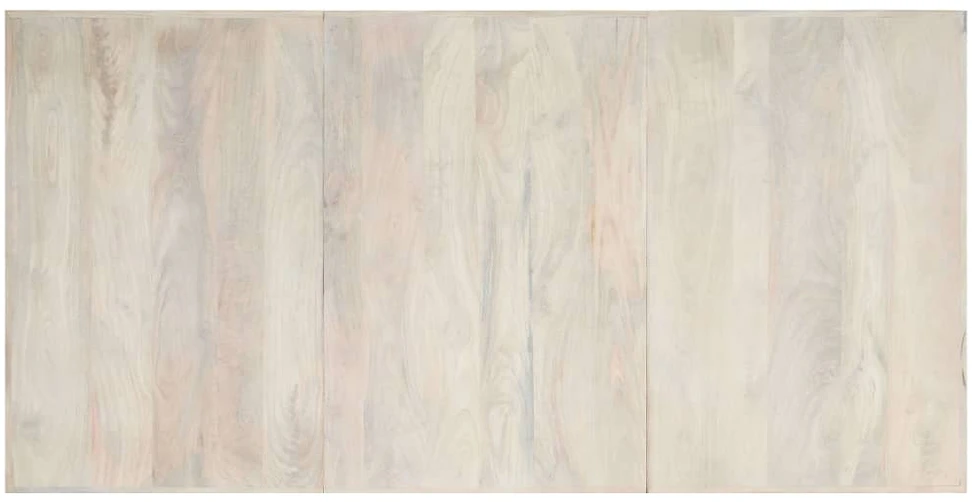 Valgomojo stalas, baltas, 200x100x75 cm, mango med. masyvas