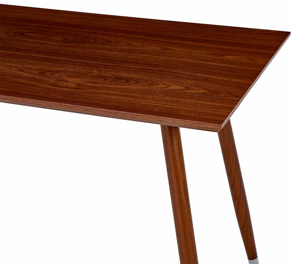 Valgomojo stalas, rudos spalvos, 120x60x74cm, MDF