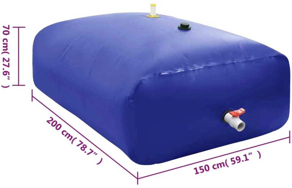 Vandens talpa su čiaupu, sulankstoma, 2100l, PVC