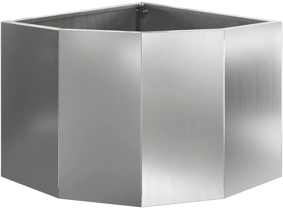 Kampinė Vazonas Sidabrinė 45 x 45 x 35 cm Galvanizuotas plienas