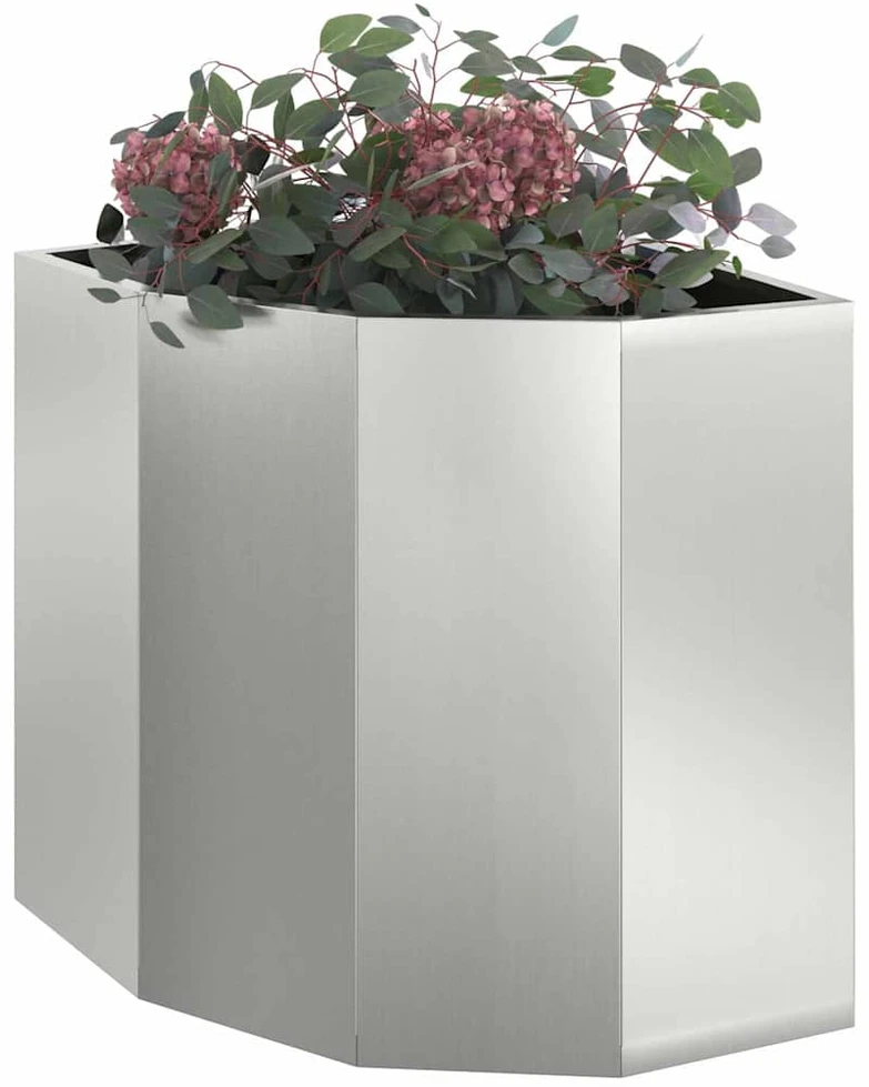Kampinė Vazonas Sidabrinė 45 x 45 x 50 cm Galvanizuotas plienas