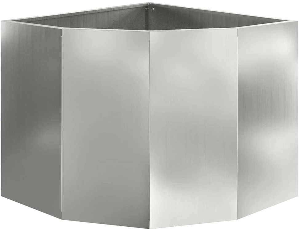 Kampinė Vazonas Sidabrinė 60 x 60 x 50 cm Galvanizuotas plienas