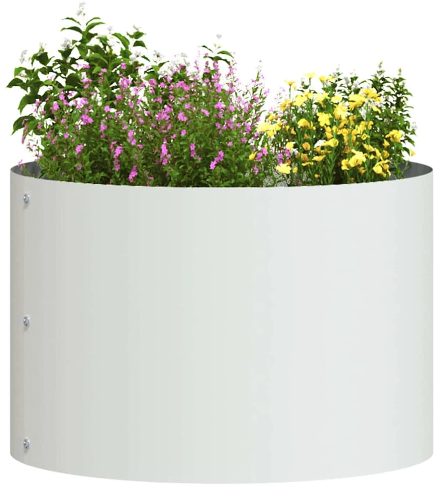Vazonų žiedas Balta 30 x 30 x 20 cm Šaltai valcuotas plienas