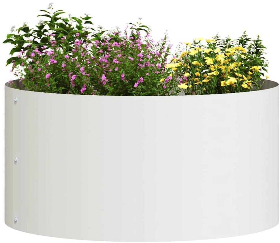 Vazonų žiedas Balta 40 x 40 x 20 cm Šaltai valcuotas plienas
