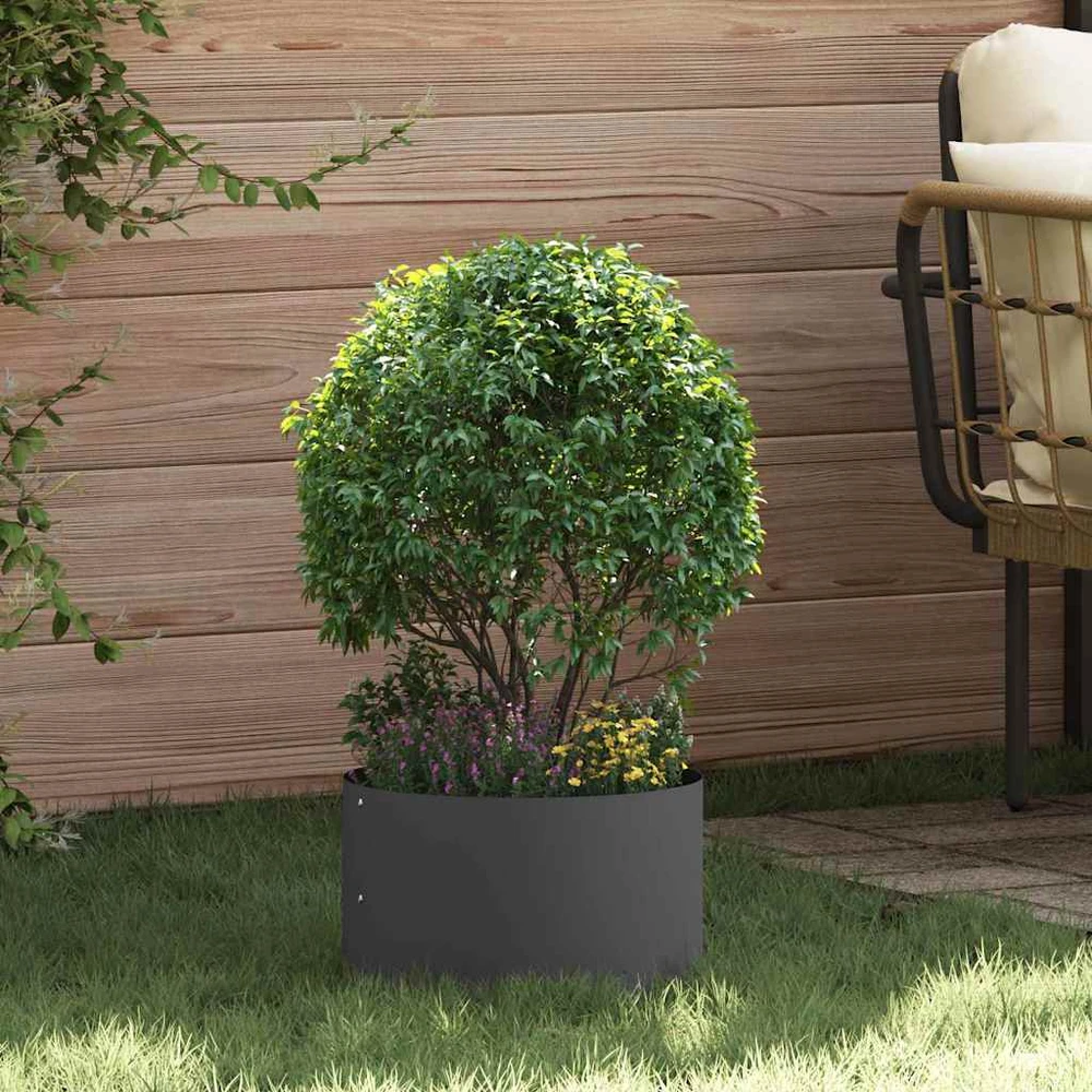 Vazonų žiedas Juoda 30 x 30 x 20 cm Šaltai valcuotas plienas