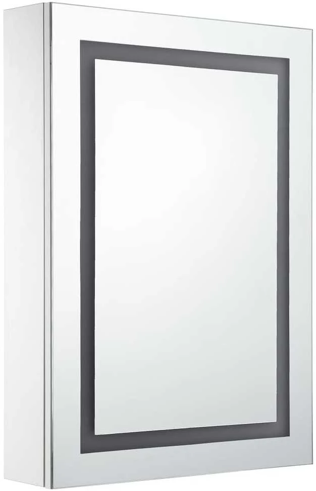 Veidrodinė vonios spintelė su LED apšvietimu, 50x13x70cm