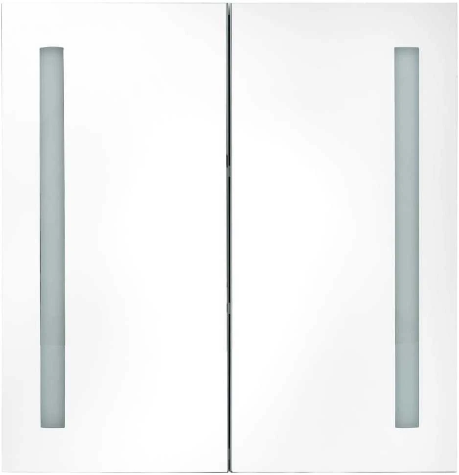 Veidrodinė vonios spintelė su LED apšvietimu, 60x14x62cm