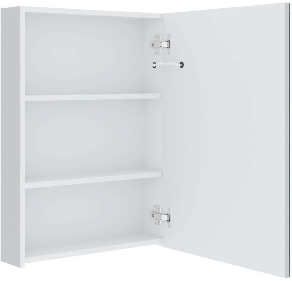 Veidrodinė vonios spintelė su LED apšvietimu, 50x13x70cm