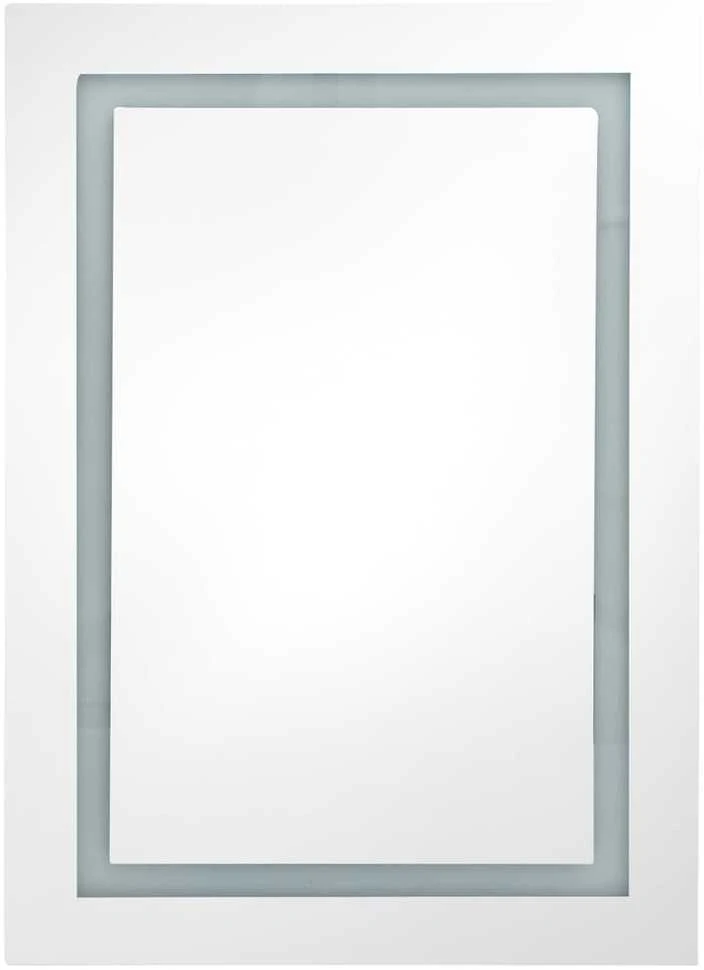 Veidrodinė vonios spintelė su LED apšvietimu, 50x13x70cm