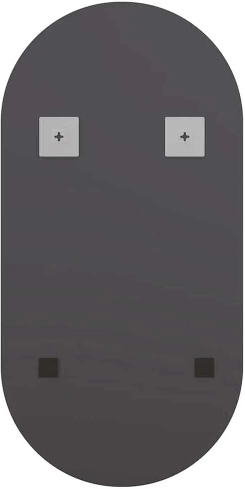 Veidrodis su LED lemputėmis, 40x20cm, stiklas, ovalo formos