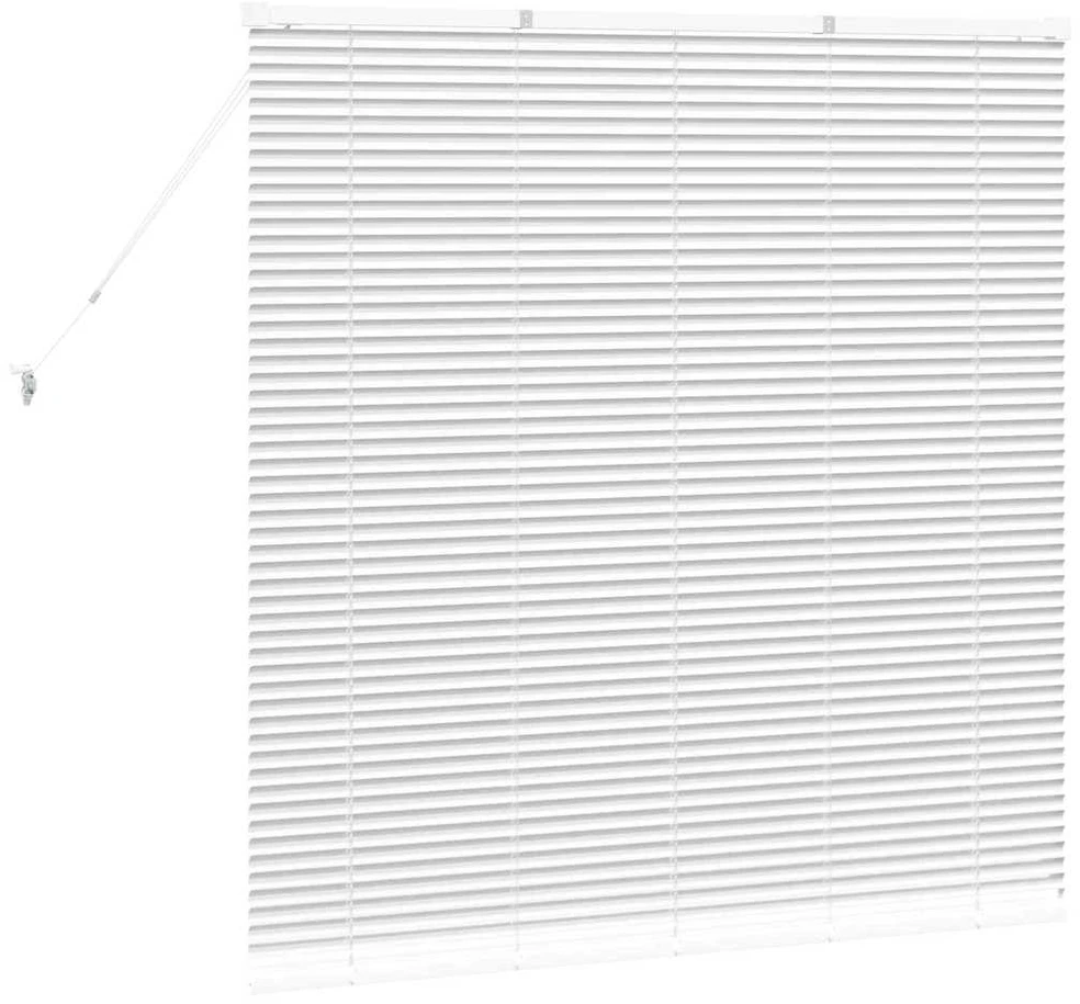 Venecijos žaliuzės Balta 130 x 135 cm 25 mm Aliuminis