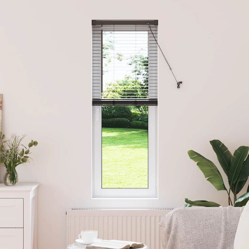 Venecijos žaliuzės Juoda 130 x 55 cm 25 mm Aliuminis