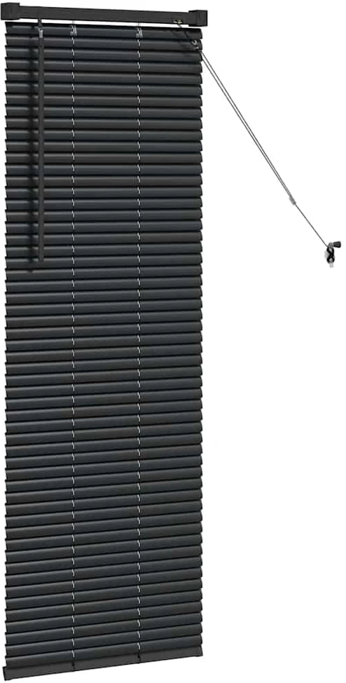 Venecijos žaliuzės Juoda 130 x 55 cm 25 mm Aliuminis