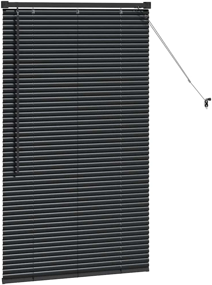Venecijos žaliuzės Juoda 130 x 80 cm 25 mm Aliuminis