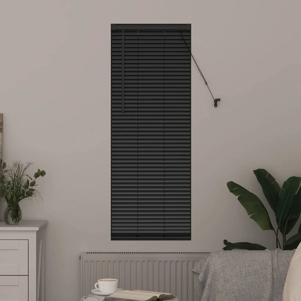 Venecijos žaliuzės Juoda 175 x 45 cm 25 mm Aliuminis