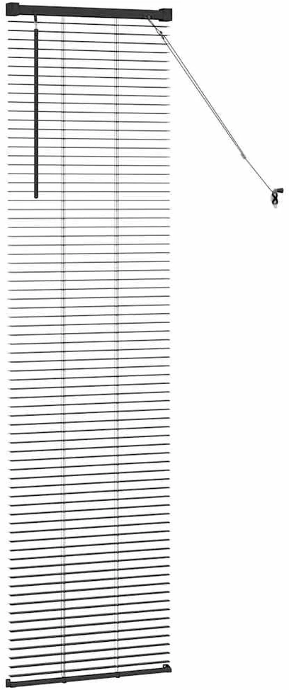 Venecijos žaliuzės Juoda 175 x 45 cm 25 mm Aliuminis