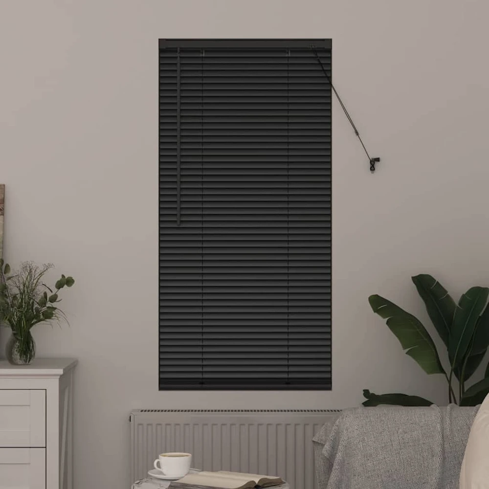 Venecijos žaliuzės Juoda 175 x 60 cm 25 mm Aliuminis