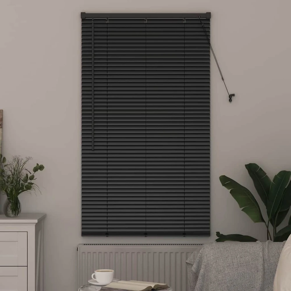 Venecijos žaliuzės Juoda 175 x 70 cm 25 mm Aliuminis