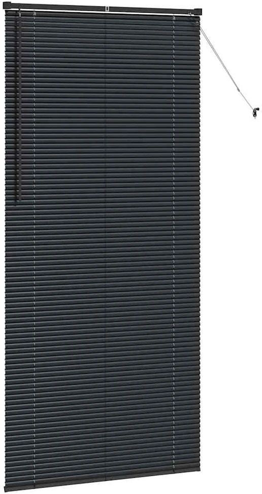 Venecijos žaliuzės Juoda 220 x 105 cm 25 mm Aliuminis