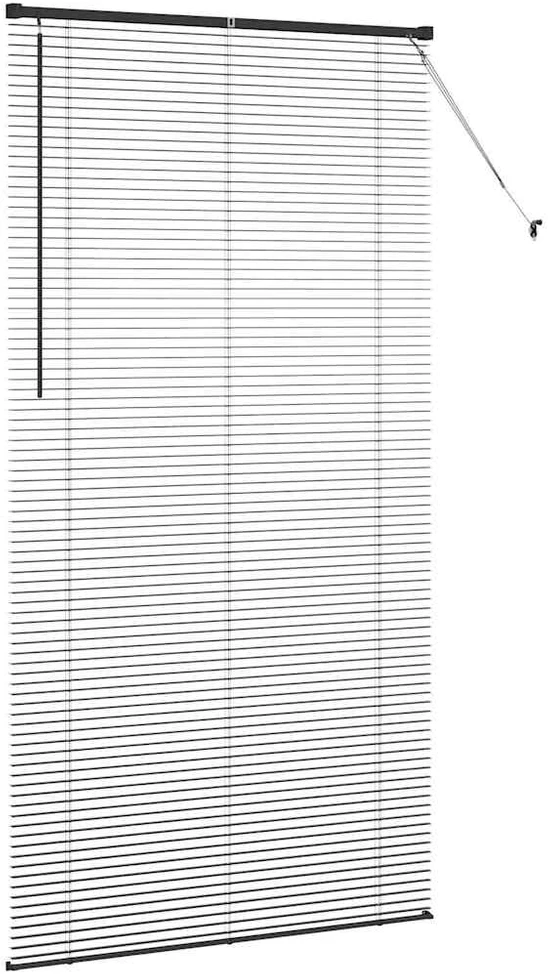 Venecijos žaliuzės Juoda 220 x 110 cm 25 mm Aliuminis